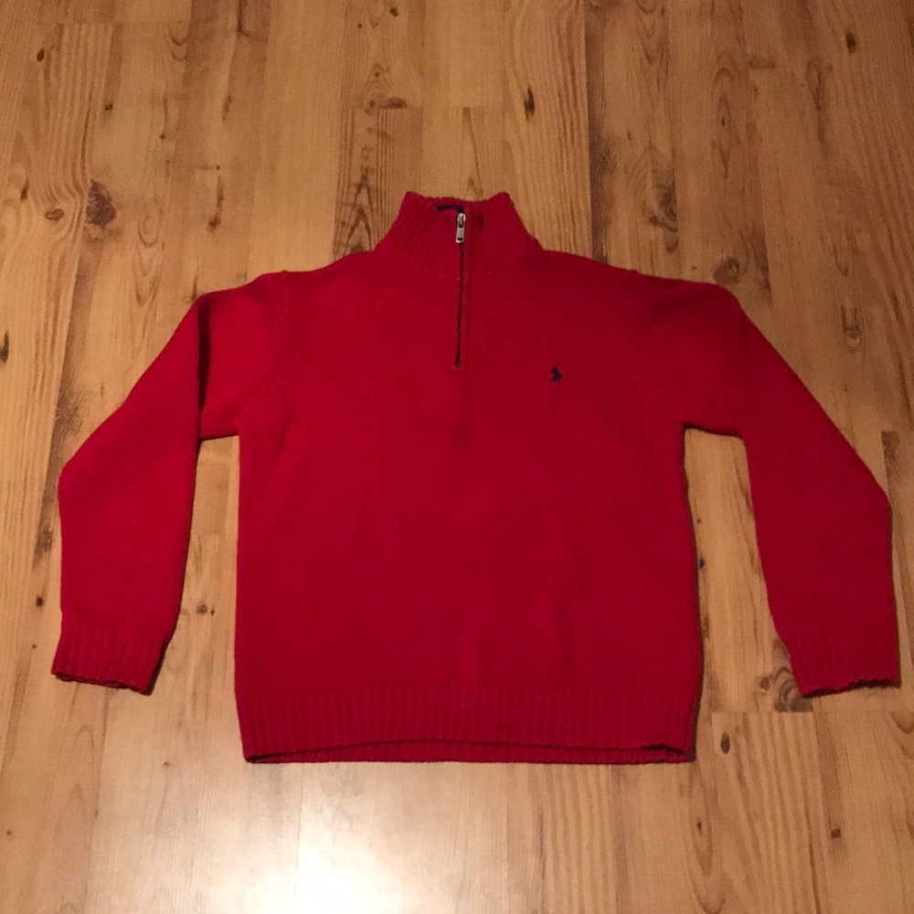 boys quarter zip sweater
